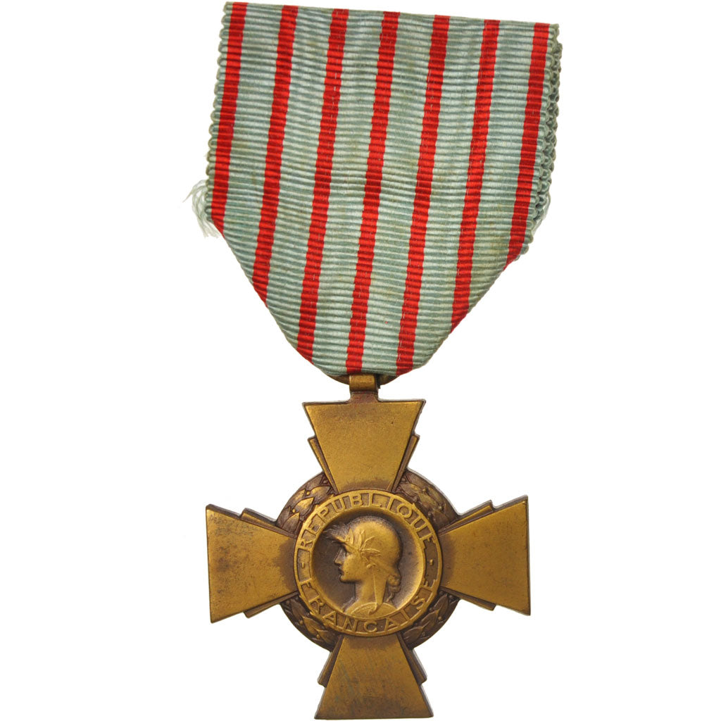 France, Croix du Combattant de 1914-1918, Medal, Excellent Quality, Bronze, 36