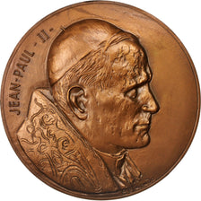 France, Medal, Jean-Paul II, Religions & beliefs, 1980, Belmondo, AU(55-58)