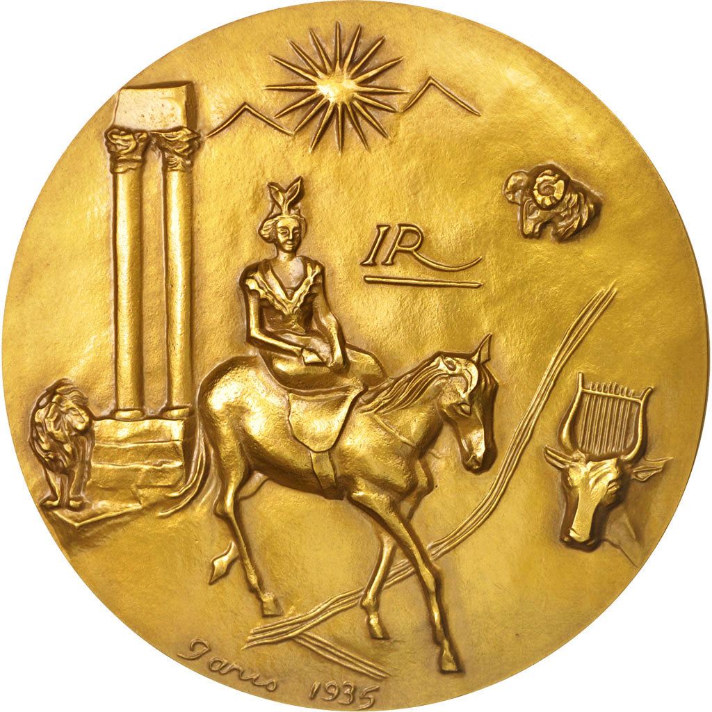 France, Medal, Reine de Provence, History, 1980, MS(65-70), Bronze