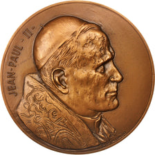 France, Medal, Jean-Paul II, Religions & beliefs, 1980, Belmondo, AU(55-58)