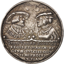 Alemania, Medal, Ludwig II, Battle of Mohacs, History, 1526, BC+, Plata