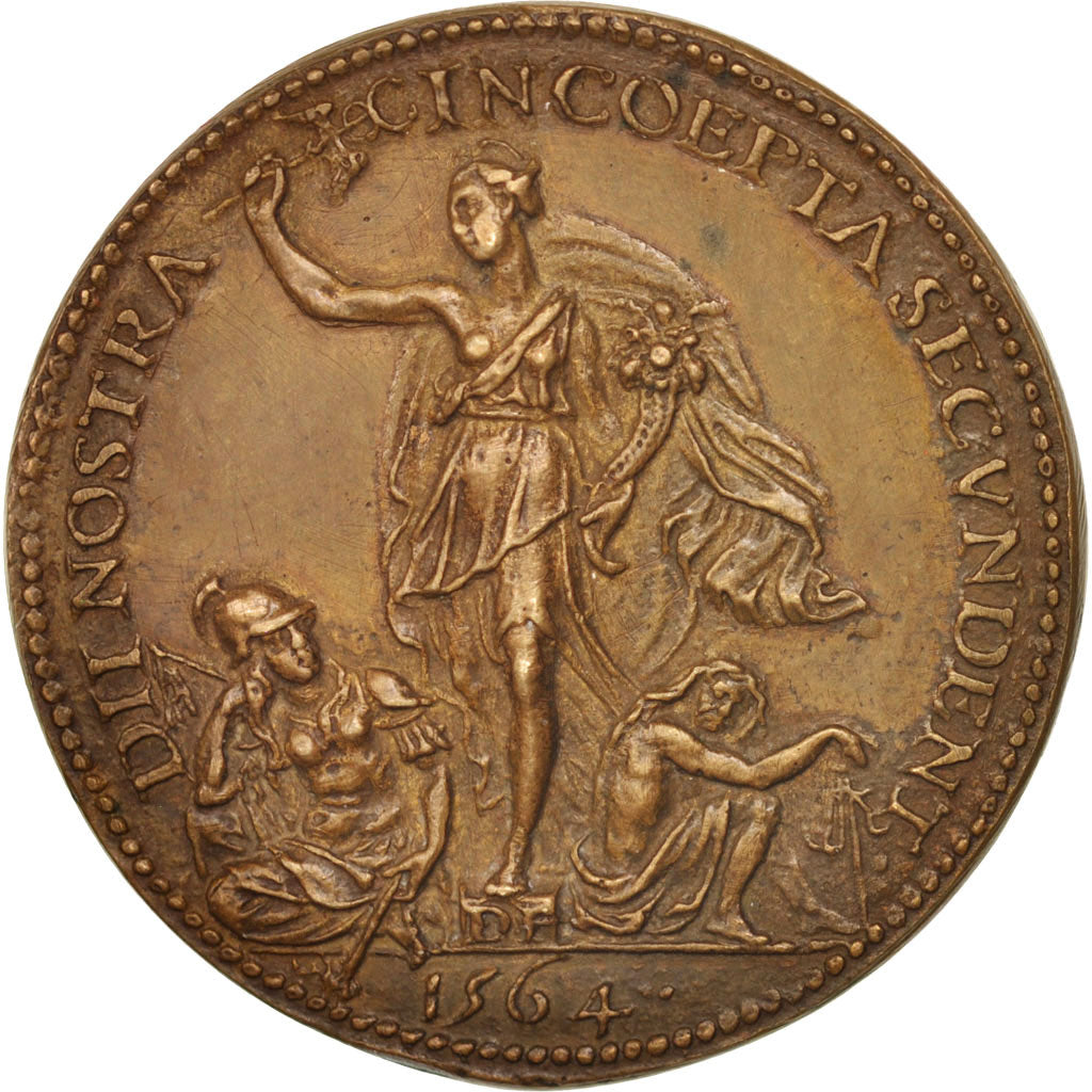 Italy, Medal, Francisco de Médicis, History, 1564, MS(65-70), Bronze