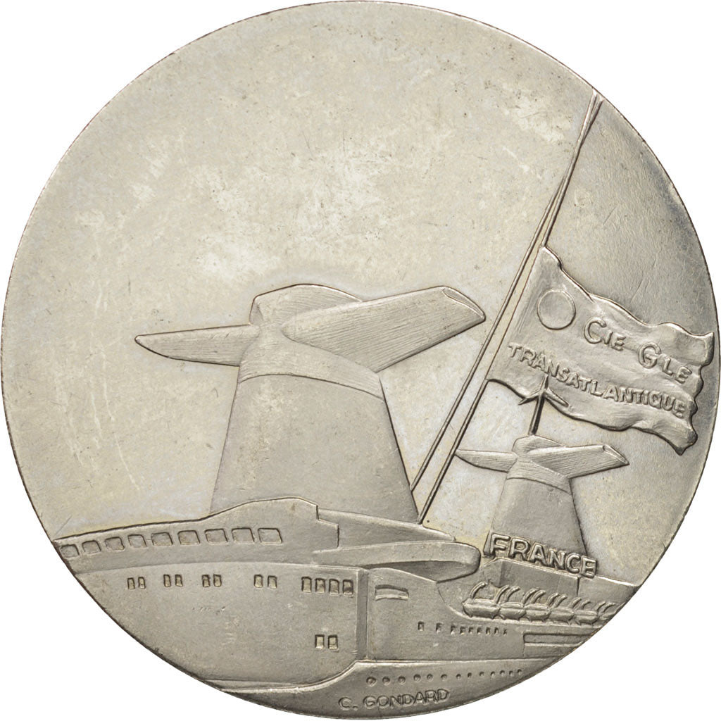 Frankreich, Medal, Le France, Shipping, VZ+, Cupro-nickel