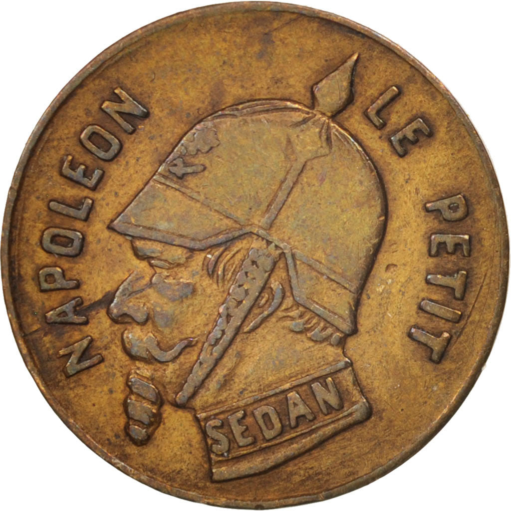 France, Medal, Napoléon le petit, History, 1870, AU(50-53), Bronze