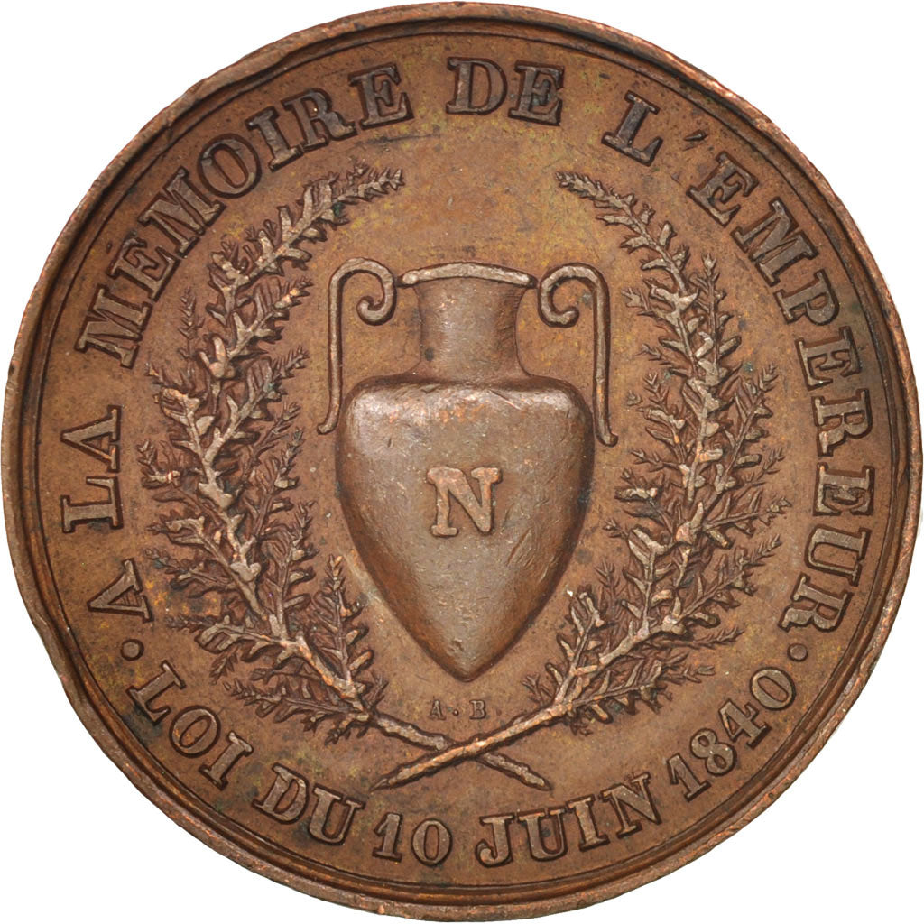 France, Medal, Napoléon Ier, Retour des cendres, History, 1840, EF(40-45)