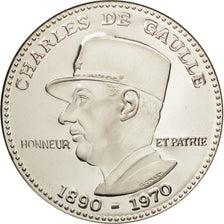France, Medal, Général De Gaulle, History, 1994, MS(65-70), Silver