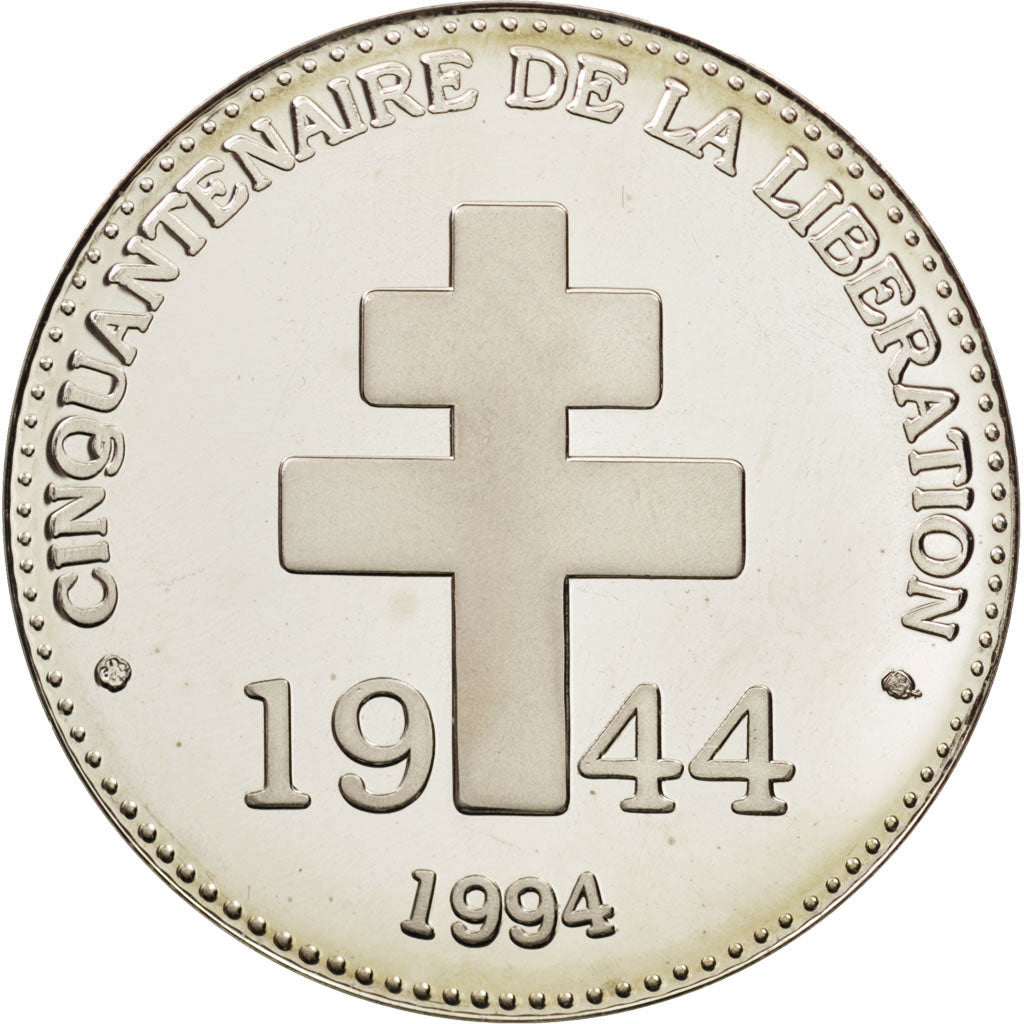 France, Medal, Général De Gaulle, History, 1994, MS(65-70), Silver