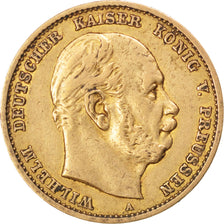 German States, 10 Mark, Berlin, KM #504, EF(40-45), Gold, 3.94