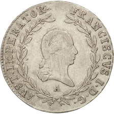 Munten, Oostenrijk, Franz II (I), 20 Kreuzer, 1818, Vienne, PR+, Zilver, KM:2143
