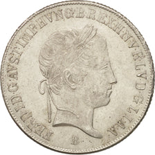 Coin, Austria, Ferdinand I, 20 Kreuzer, 1848, MS(60-62), Silver, KM:2208