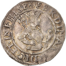 Austria, Ferdinand I, 6 Kreuzer, 1522-1530, Hall, Plata, MBC+