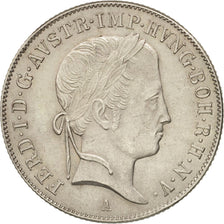Austria, Ferdinand I, 20 Kreuzer, 1848, Vienne, SC, Plata, KM:2208