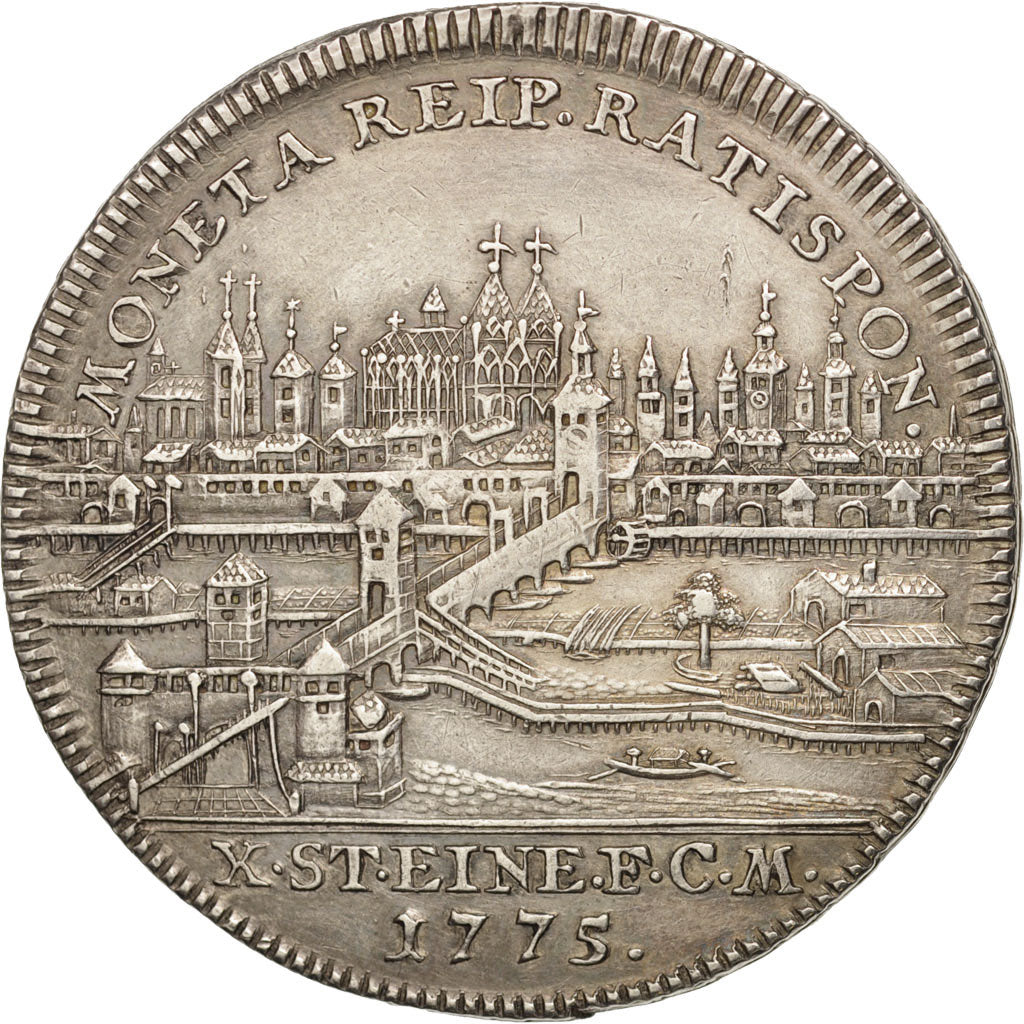 Coin, German States, REGENSBURG, Thaler, 1775, Regensburg, AU(50-53), Silver