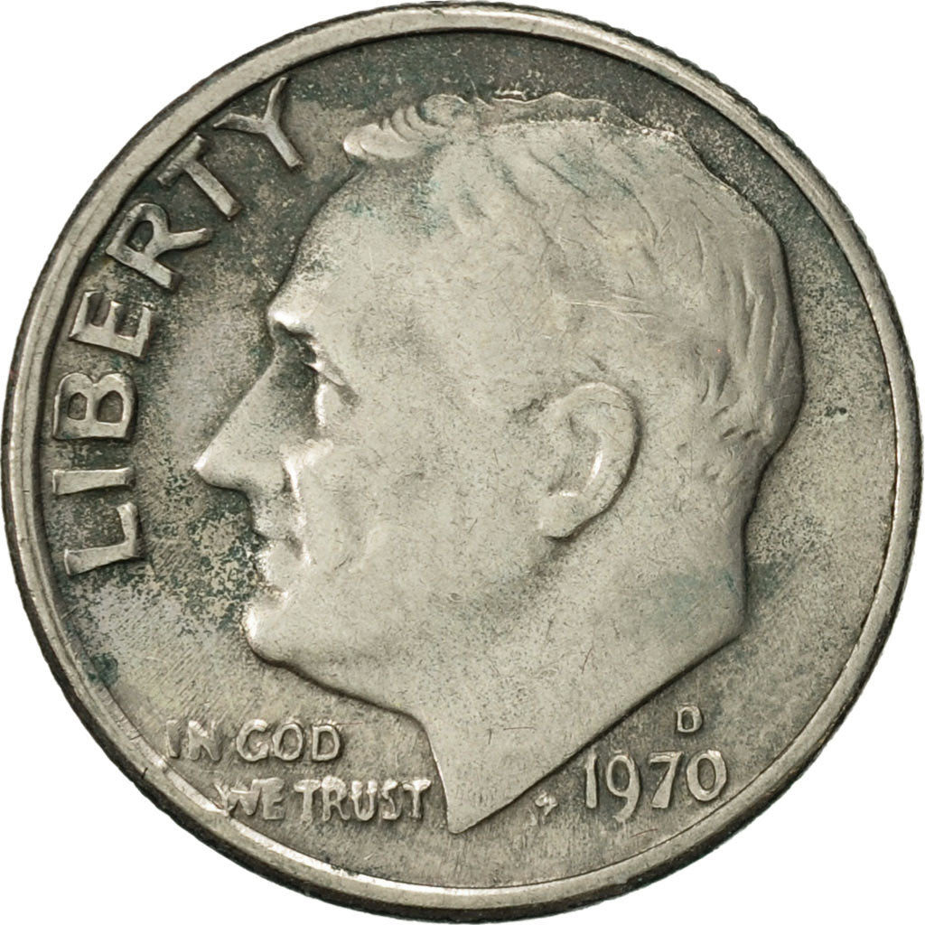 Münze, Vereinigte Staaten, Roosevelt Dime, Dime, 1970, U.S. Mint, Denver, SS