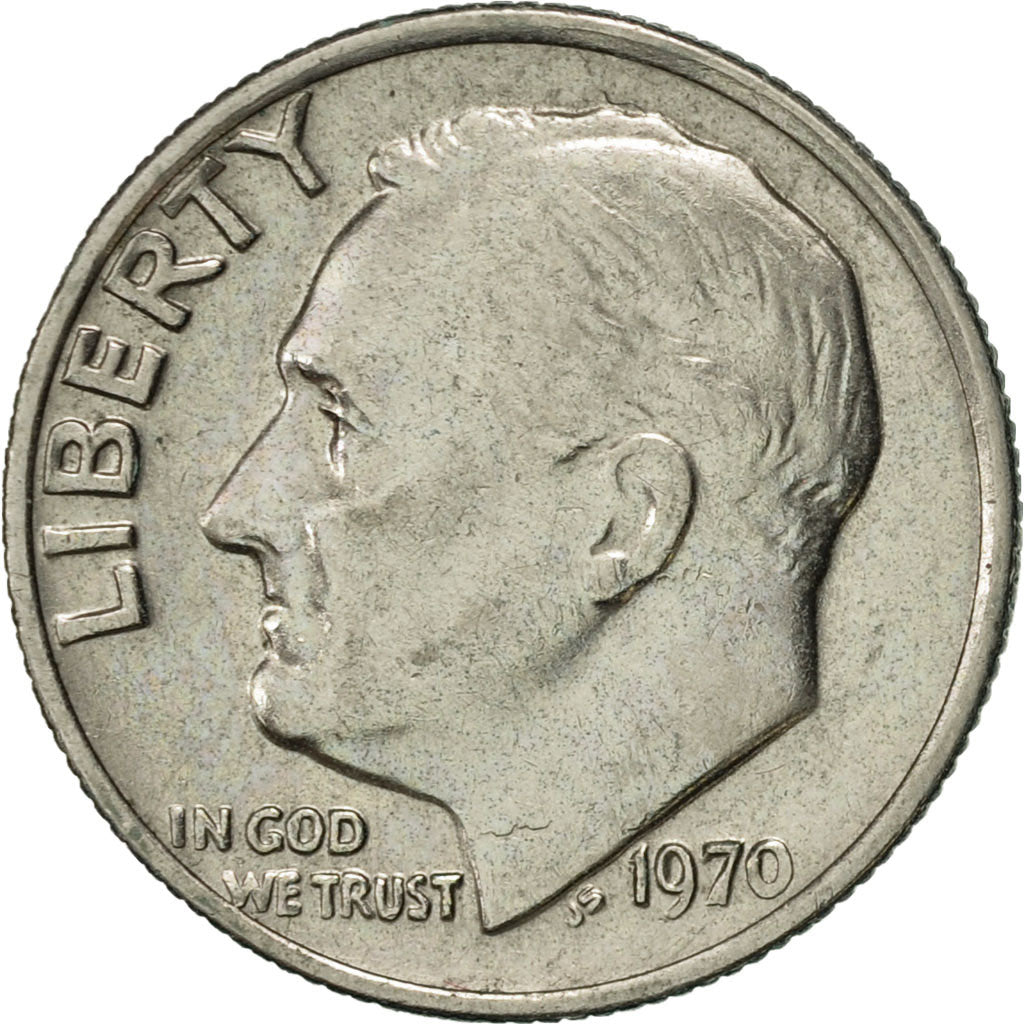 Moneta, Stati Uniti, Roosevelt Dime, Dime, 1970, U.S. Mint, Philadelphia, SPL-