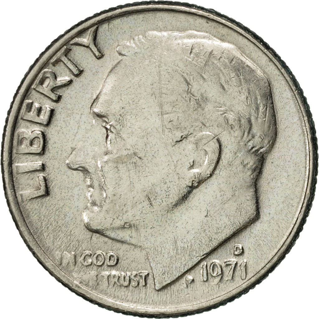 Moneta, Stati Uniti, Roosevelt Dime, Dime, 1971, U.S. Mint, Denver, SPL-, Rame