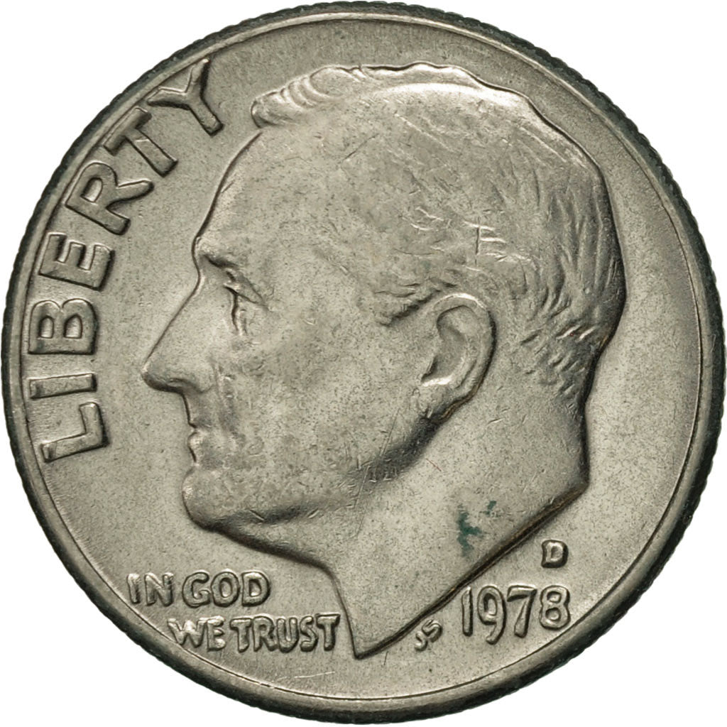 Coin, United States, Roosevelt Dime, Dime, 1978, U.S. Mint, Denver, AU(55-58)