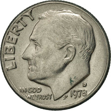 Coin, United States, Roosevelt Dime, Dime, 1978, U.S. Mint, Denver, AU(55-58)