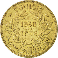 Coin, Tunisia, Anonymous, Franc, 1945, Paris, AU(50-53), Aluminum-Bronze, KM:247