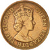 Monnaie, Etats des caraibes orientales, Elizabeth II, 2 Cents, 1958, TTB