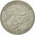 Coin, Tunisia, 1/2 Dinar, 1976, Paris, EF(40-45), Copper-nickel, KM:303