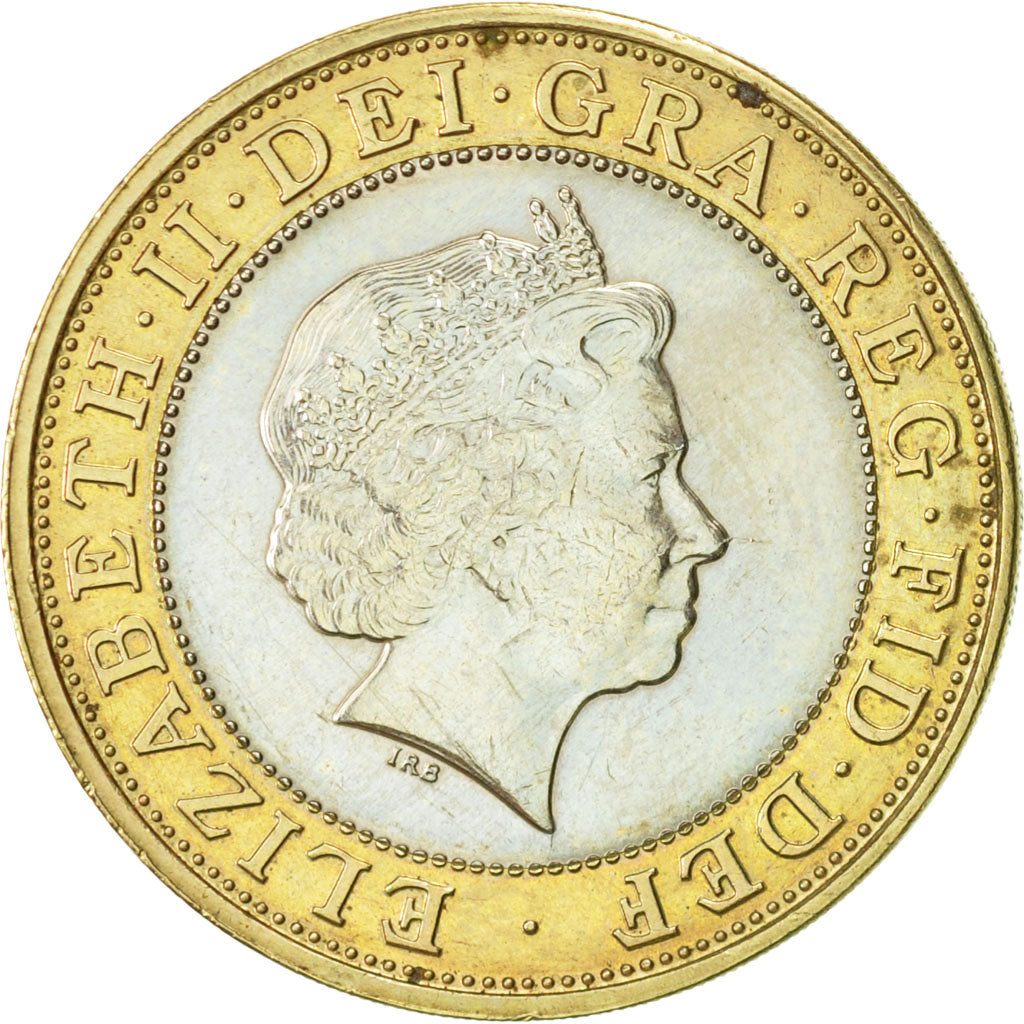 Great Britain, Elizabeth II, 2 Pounds, 1999, AU(55-58), Bi-Metallic, KM:999