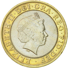 Great Britain, Elizabeth II, 2 Pounds, 1999, AU(55-58), Bi-Metallic, KM:994
