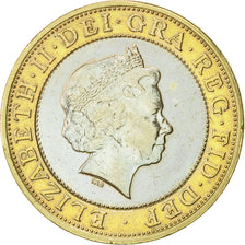 Great Britain, Elizabeth II, 2 Pounds, 1998, AU(55-58), Bi-Metallic, KM:994