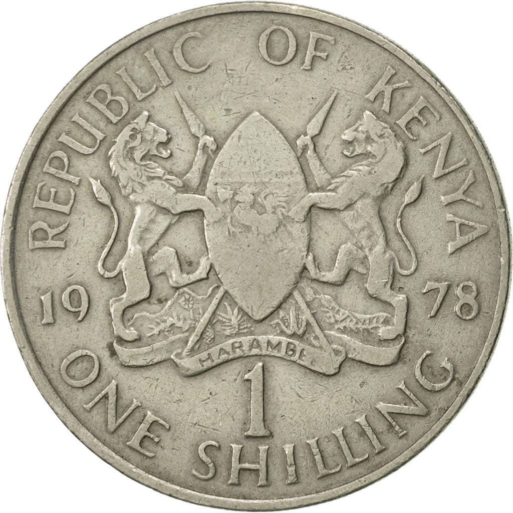 Coin, Kenya, Shilling, 1978, VF(30-35), Copper-nickel, KM:14