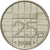 Coin, Netherlands, Beatrix, 25 Cents, 1985, AU(50-53), Nickel, KM:204