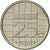 Moneda, Países Bajos, Beatrix, 25 Cents, 1987, MBC+, Níquel, KM:204