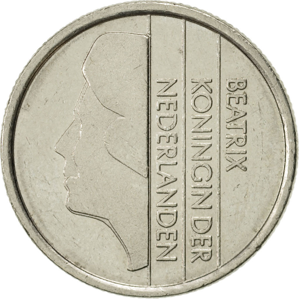 Monnaie, Pays-Bas, Beatrix, 25 Cents, 1988, TTB+, Nickel, KM:204