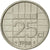 Munten, Nederland, Beatrix, 25 Cents, 1988, ZF+, Nickel, KM:204