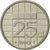 Coin, Netherlands, Beatrix, 25 Cents, 1990, AU(55-58), Nickel, KM:204