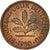 Coin, GERMANY - FEDERAL REPUBLIC, Pfennig, 1980, Stuttgart, EF(40-45), Copper