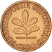 Coin, GERMANY - FEDERAL REPUBLIC, Pfennig, 1980, Hambourg, AU(50-53), Copper