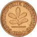 Coin, GERMANY - FEDERAL REPUBLIC, Pfennig, 1980, Hambourg, AU(50-53), Copper