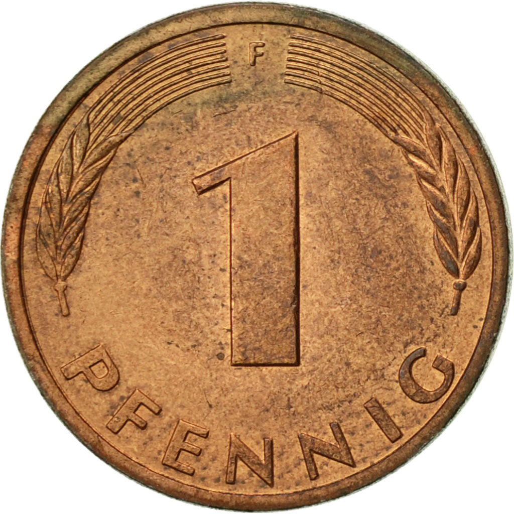 Coin, GERMANY - FEDERAL REPUBLIC, Pfennig, 1982, Stuttgart, AU(50-53), Copper