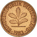 Monnaie, République fédérale allemande, Pfennig, 1983, Hambourg, TTB+, Copper