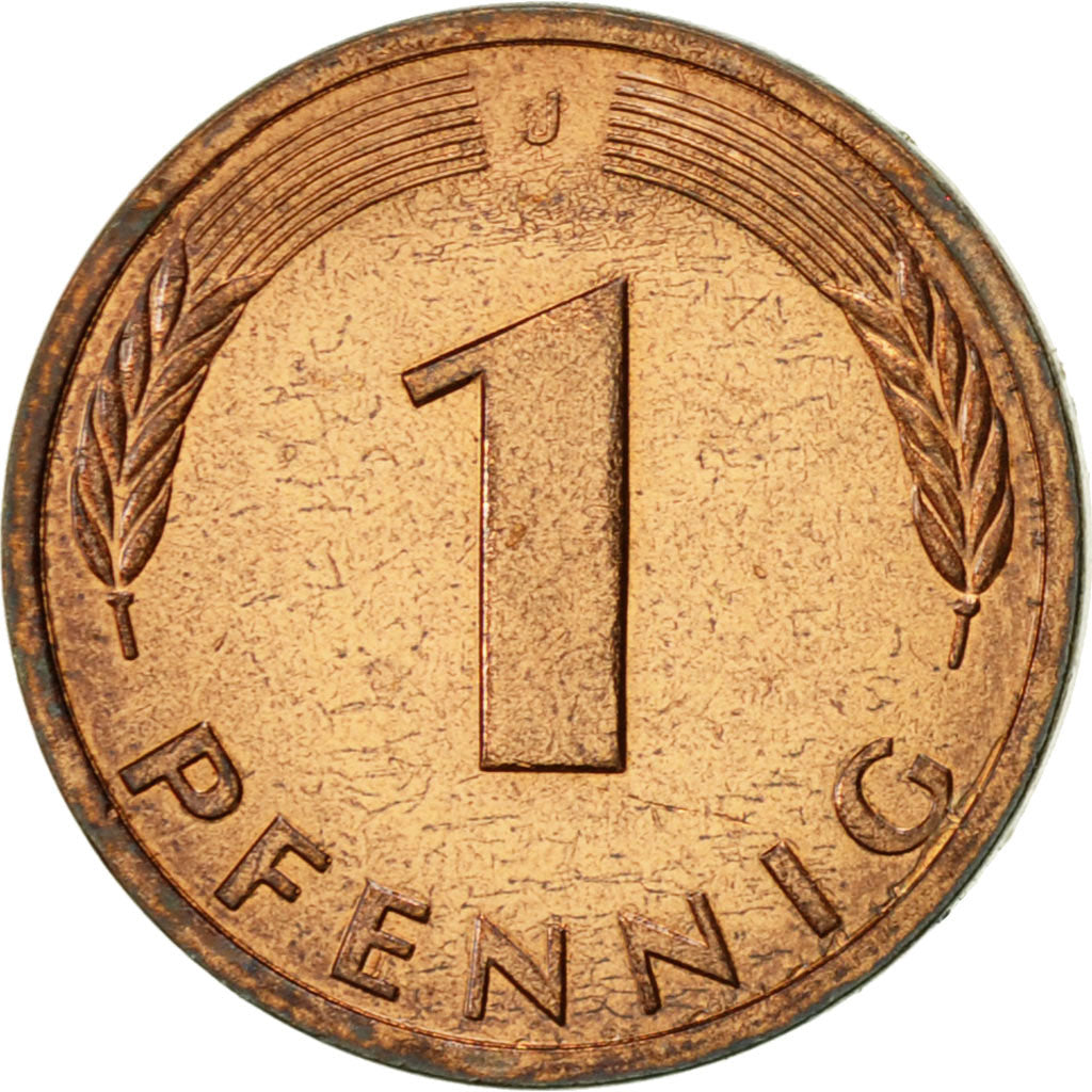 Monnaie, République fédérale allemande, Pfennig, 1983, Hambourg, TTB+, Copper