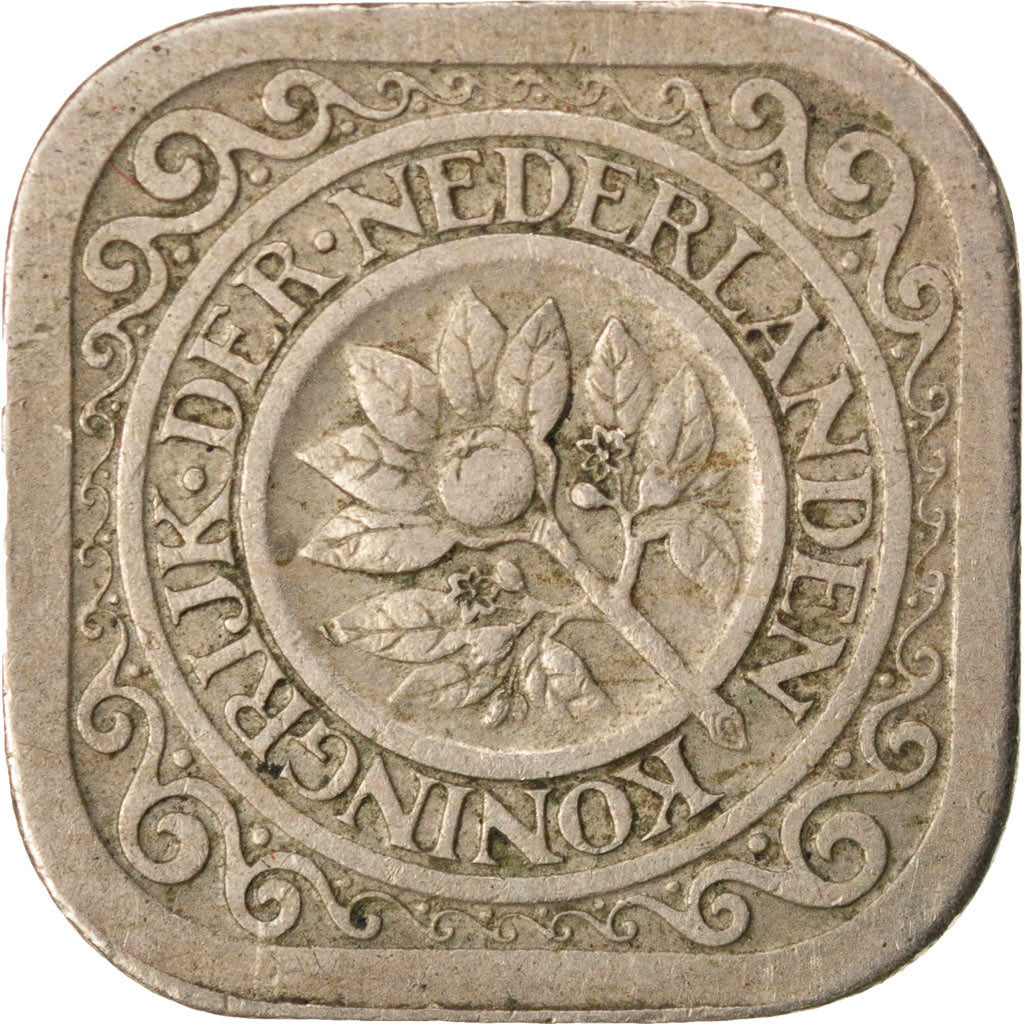 NETHERLANDS, 5 Cents, 1913, KM #153, EF(40-45), Copper-Nickel, 21.3, 4.46