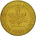 Coin, GERMANY - FEDERAL REPUBLIC, 10 Pfennig, 1990, Berlin, AU(55-58), Brass