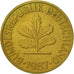 Monnaie, République fédérale allemande, 10 Pfennig, 1987, Munich, SUP, Brass