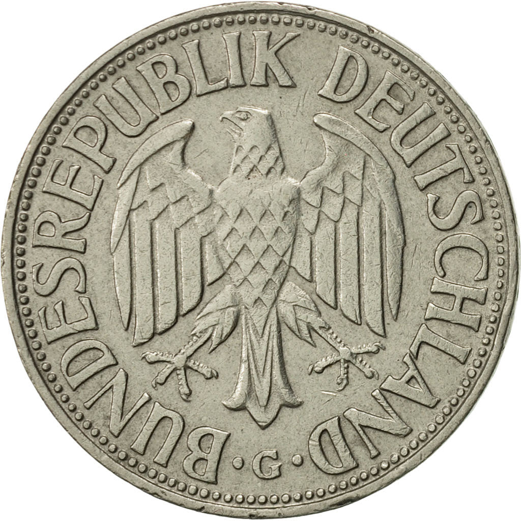 Coin, GERMANY - FEDERAL REPUBLIC, Mark, 1966, Karlsruhe, AU(55-58)