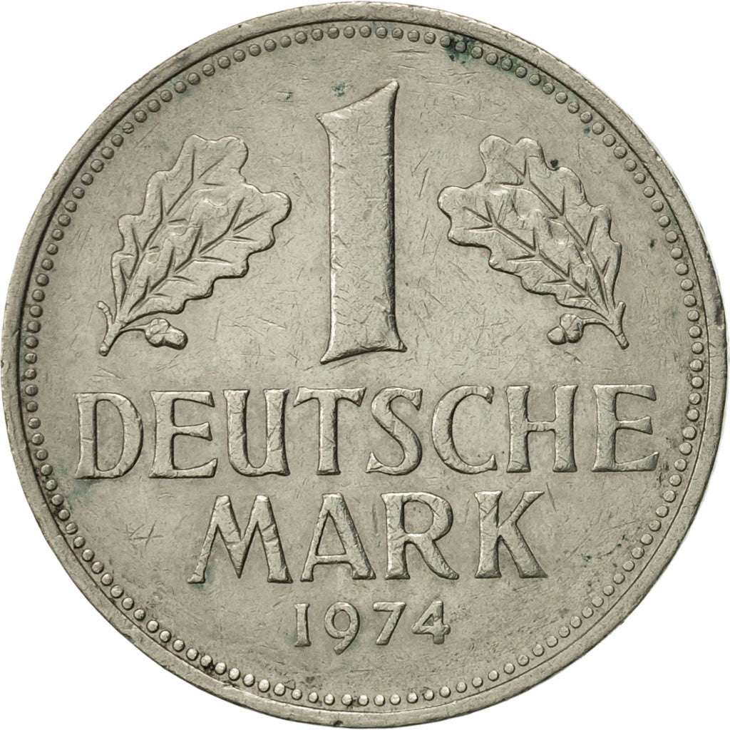 Coin, GERMANY - FEDERAL REPUBLIC, Mark, 1974, Hambourg, AU(55-58)