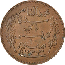 Münze, Tunesien, Muhammad al-Nasir Bey, 10 Centimes, 1912, Paris, SS, Bronze