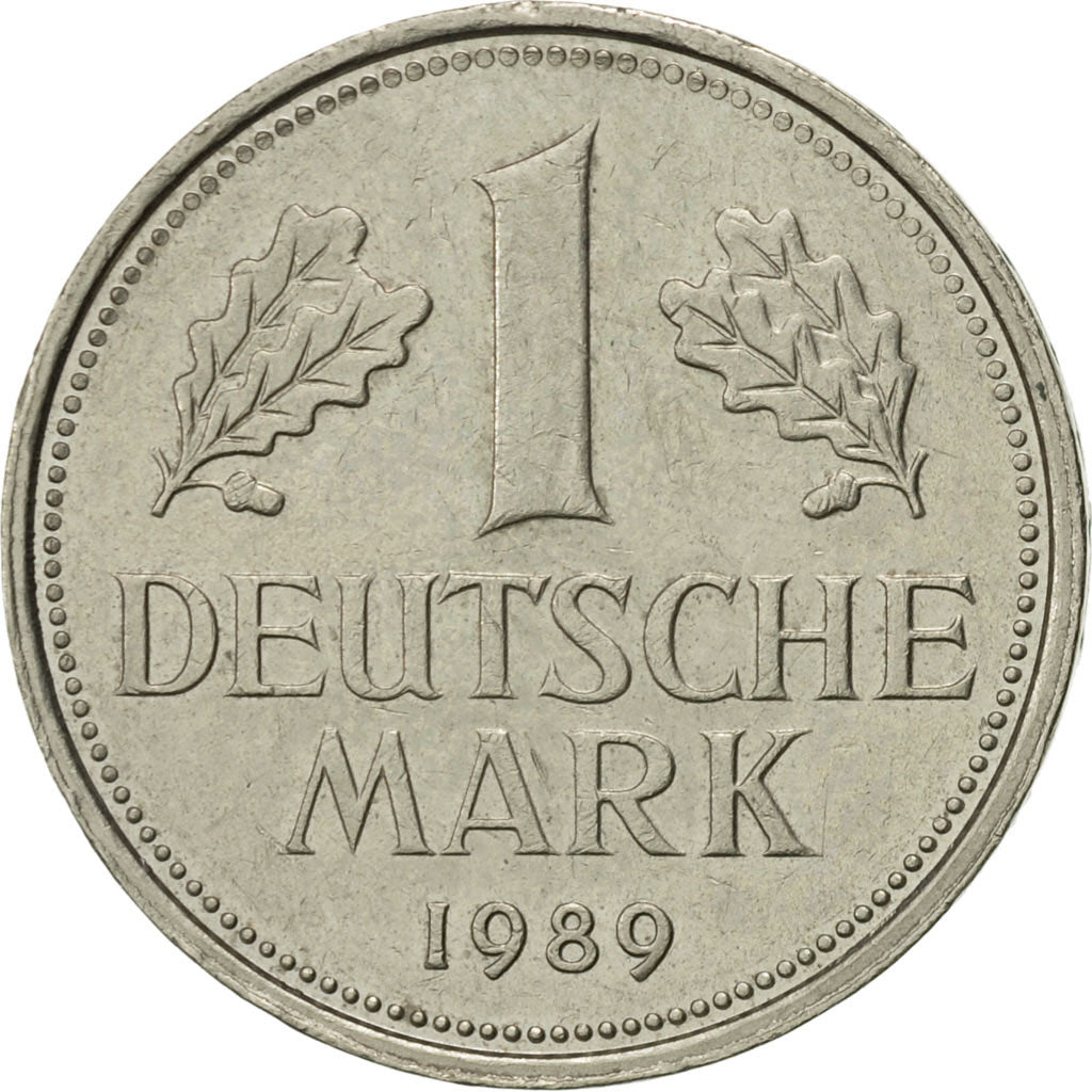 Coin, GERMANY - FEDERAL REPUBLIC, Mark, 1989, Stuttgart, AU(55-58)