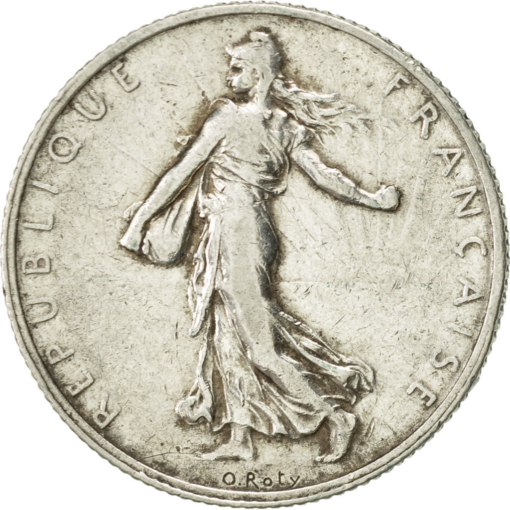 Coin, France, Semeuse, 2 Francs, 1908, Paris, AU(50-53), Silver, KM:845.1