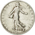 Moneda, Francia, Semeuse, 2 Francs, 1908, Paris, MBC+, Plata, KM:845.1