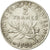 Moneda, Francia, Semeuse, 2 Francs, 1908, Paris, MBC+, Plata, KM:845.1